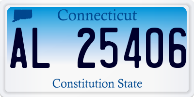 CT license plate AL25406