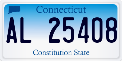 CT license plate AL25408