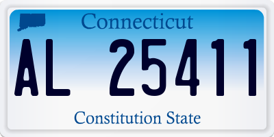 CT license plate AL25411