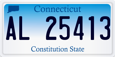 CT license plate AL25413