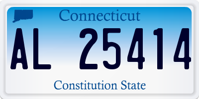 CT license plate AL25414