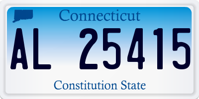 CT license plate AL25415