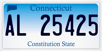 CT license plate AL25425