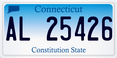 CT license plate AL25426