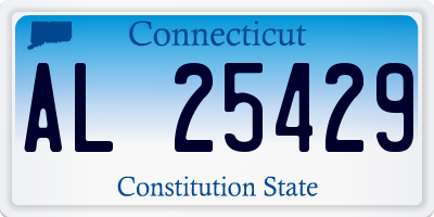 CT license plate AL25429