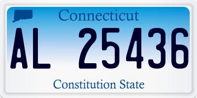 CT license plate AL25436