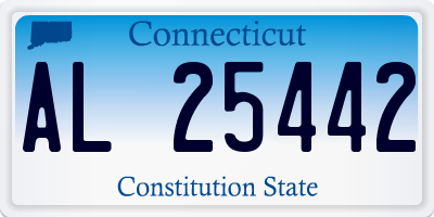 CT license plate AL25442