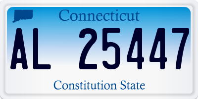 CT license plate AL25447