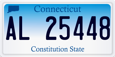 CT license plate AL25448