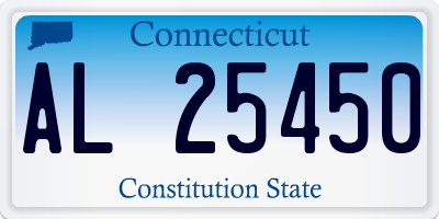 CT license plate AL25450