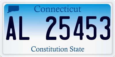 CT license plate AL25453
