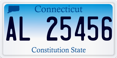 CT license plate AL25456