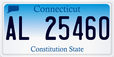 CT license plate AL25460
