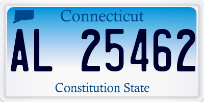 CT license plate AL25462