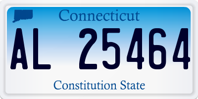 CT license plate AL25464