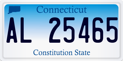 CT license plate AL25465
