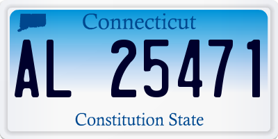 CT license plate AL25471