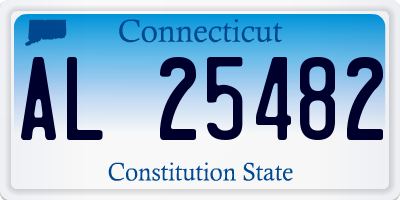 CT license plate AL25482