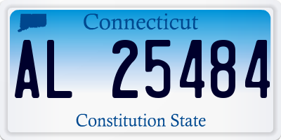 CT license plate AL25484
