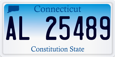 CT license plate AL25489