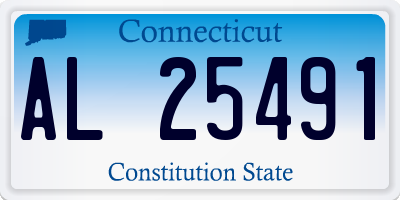 CT license plate AL25491