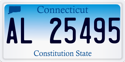 CT license plate AL25495
