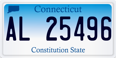CT license plate AL25496