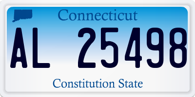 CT license plate AL25498