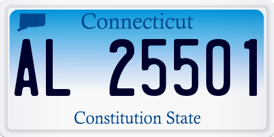 CT license plate AL25501