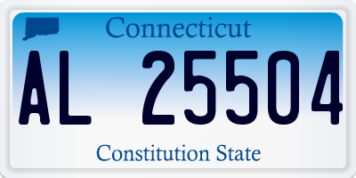 CT license plate AL25504