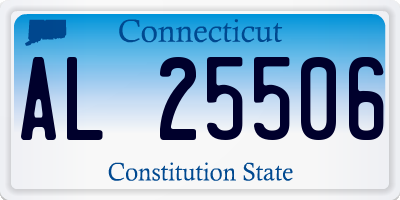 CT license plate AL25506