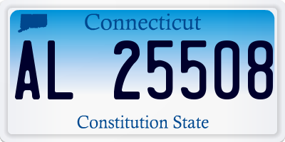 CT license plate AL25508