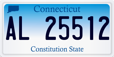 CT license plate AL25512