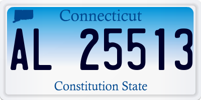 CT license plate AL25513