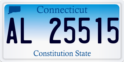 CT license plate AL25515