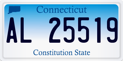 CT license plate AL25519