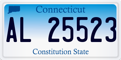 CT license plate AL25523