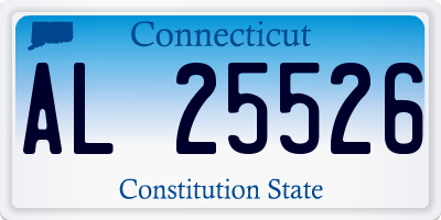 CT license plate AL25526