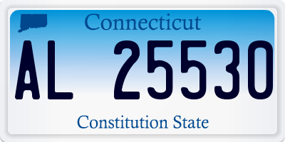 CT license plate AL25530