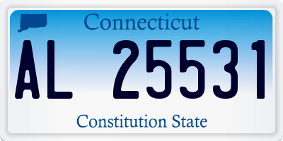 CT license plate AL25531