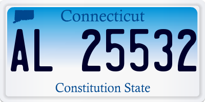 CT license plate AL25532