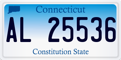 CT license plate AL25536