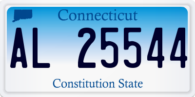 CT license plate AL25544