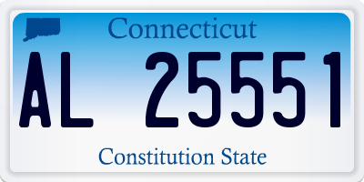 CT license plate AL25551