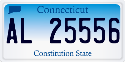 CT license plate AL25556