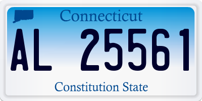 CT license plate AL25561