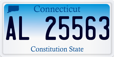 CT license plate AL25563