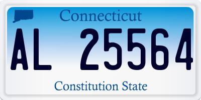 CT license plate AL25564