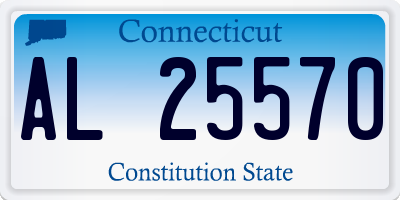 CT license plate AL25570