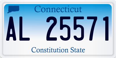 CT license plate AL25571